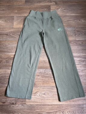 Baggy Bass Pro Shops Olive Green Relaxed Wide-Leg Sweatpants/A603